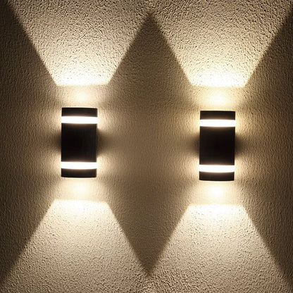 Verthara Premium Modern LED Outdoor Wall Light IP65 Dimmable 6W