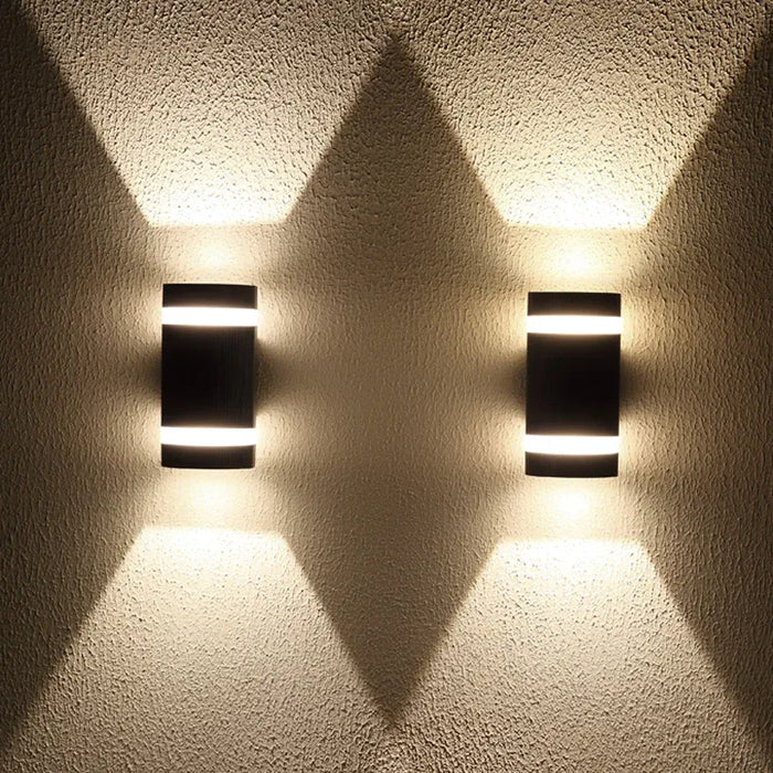 Verthara Premium Modern LED Outdoor Wall Light IP65 Dimmable 6W
