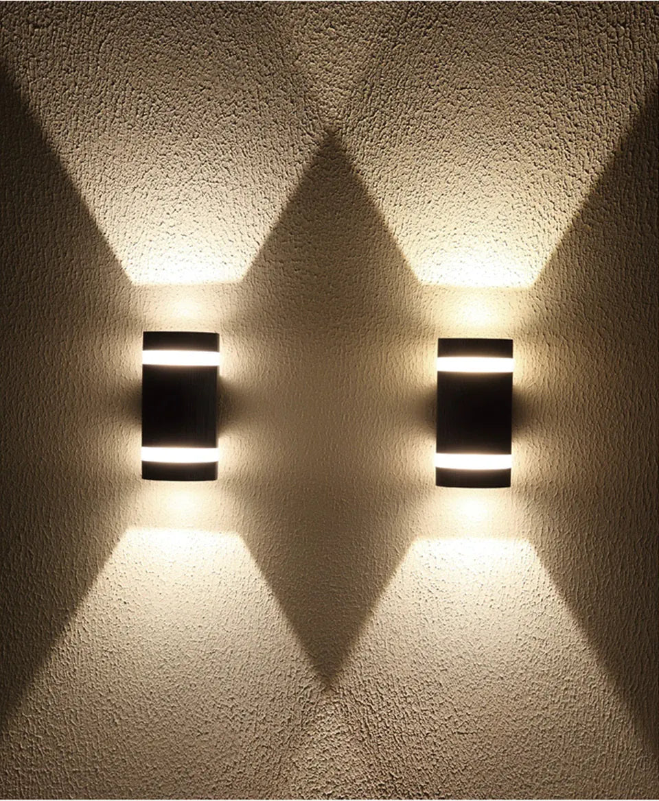 Verthara Premium Modern LED Outdoor Wall Light IP65 Dimmable 6W