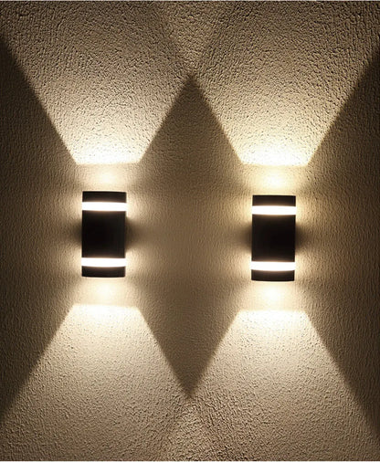 Verthara Premium Modern LED Outdoor Wall Light IP65 Dimmable 6W