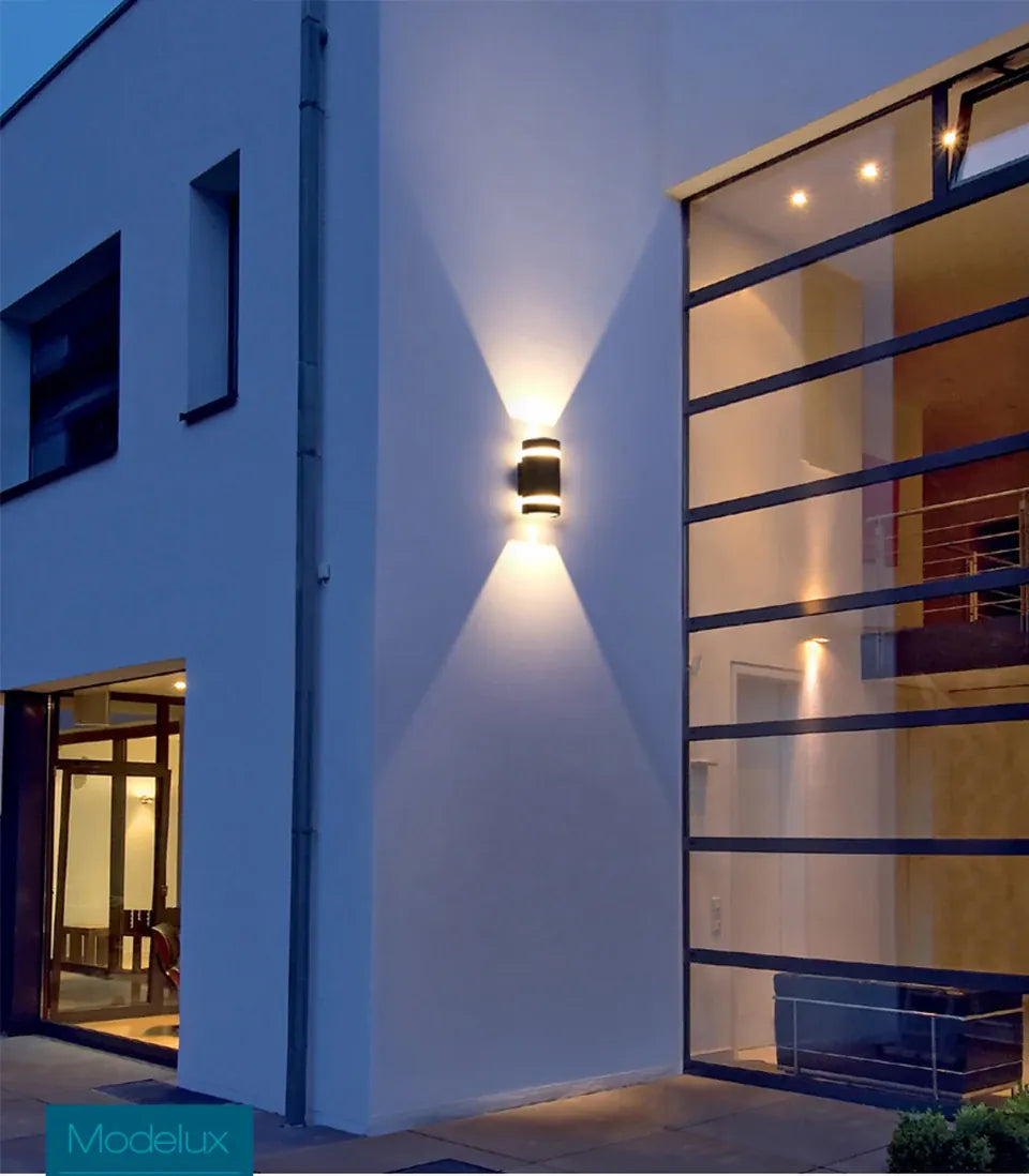 Verthara Premium Modern LED Outdoor Wall Light IP65 Dimmable 6W