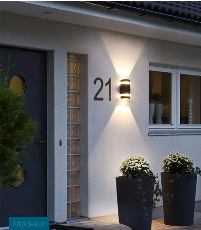 Verthara Premium Modern LED Outdoor Wall Light IP65 Dimmable 6W