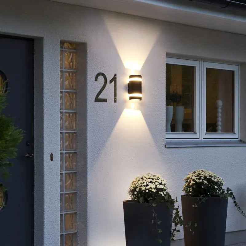Verthara Premium Modern LED Outdoor Wall Light IP65 Dimmable 6W