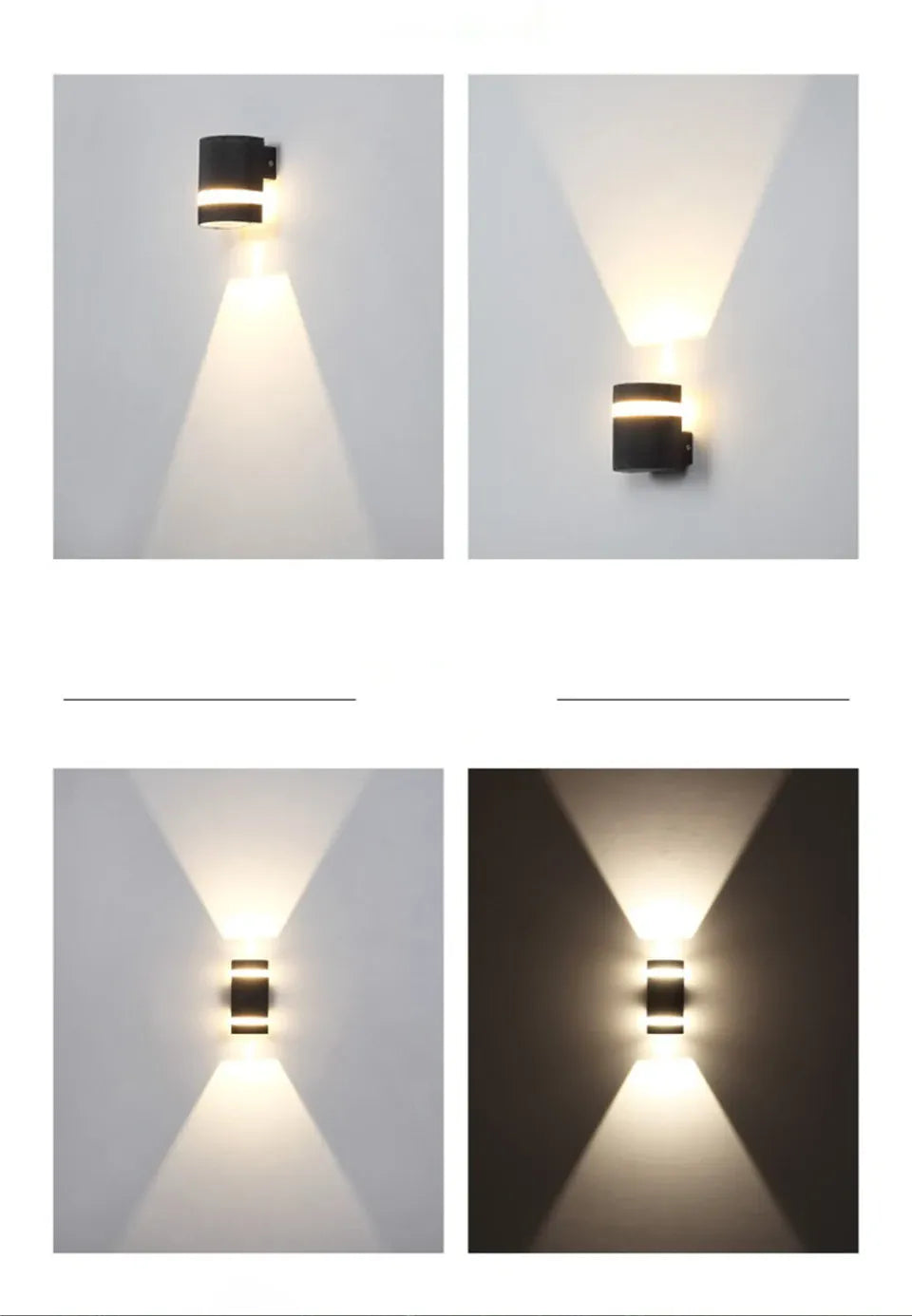 Verthara Premium Modern LED Outdoor Wall Light IP65 Dimmable 6W