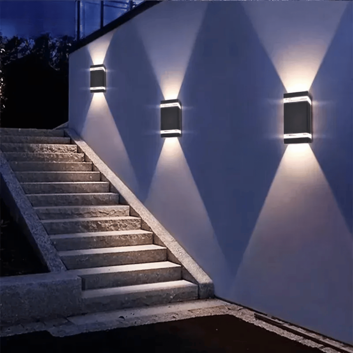 Verthara Premium Modern LED Outdoor Wall Light - Wall-Mounted - Waterproof - Square Shape - IP65 Rated - Ideal For Garden And Balcony