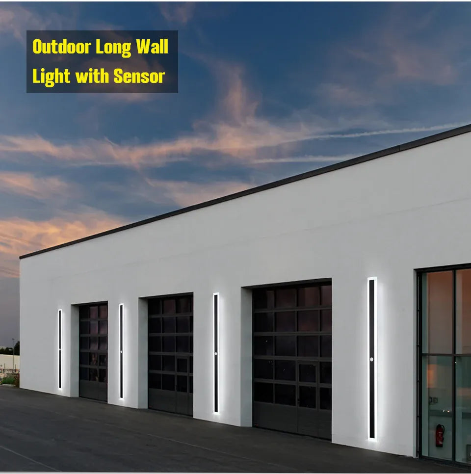 Verthara Premium Modern LED Outdoor Wall Light with Motion Sensor