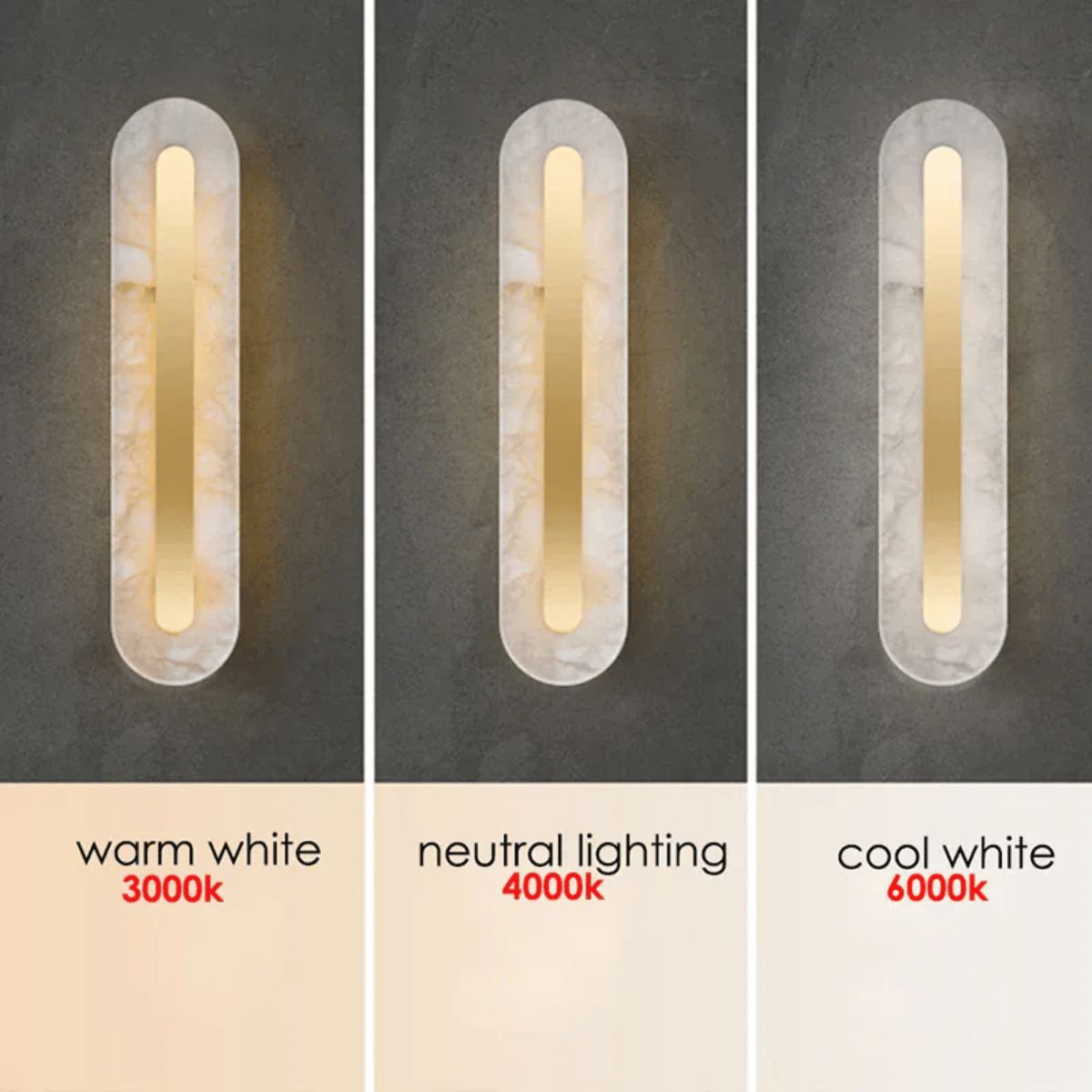 Verthara Premium Modern LED Wall Light With Wall Mount – Copper And Marble Finish - Minimalist Design - Indoor Use - Stylish Bedside Sconce