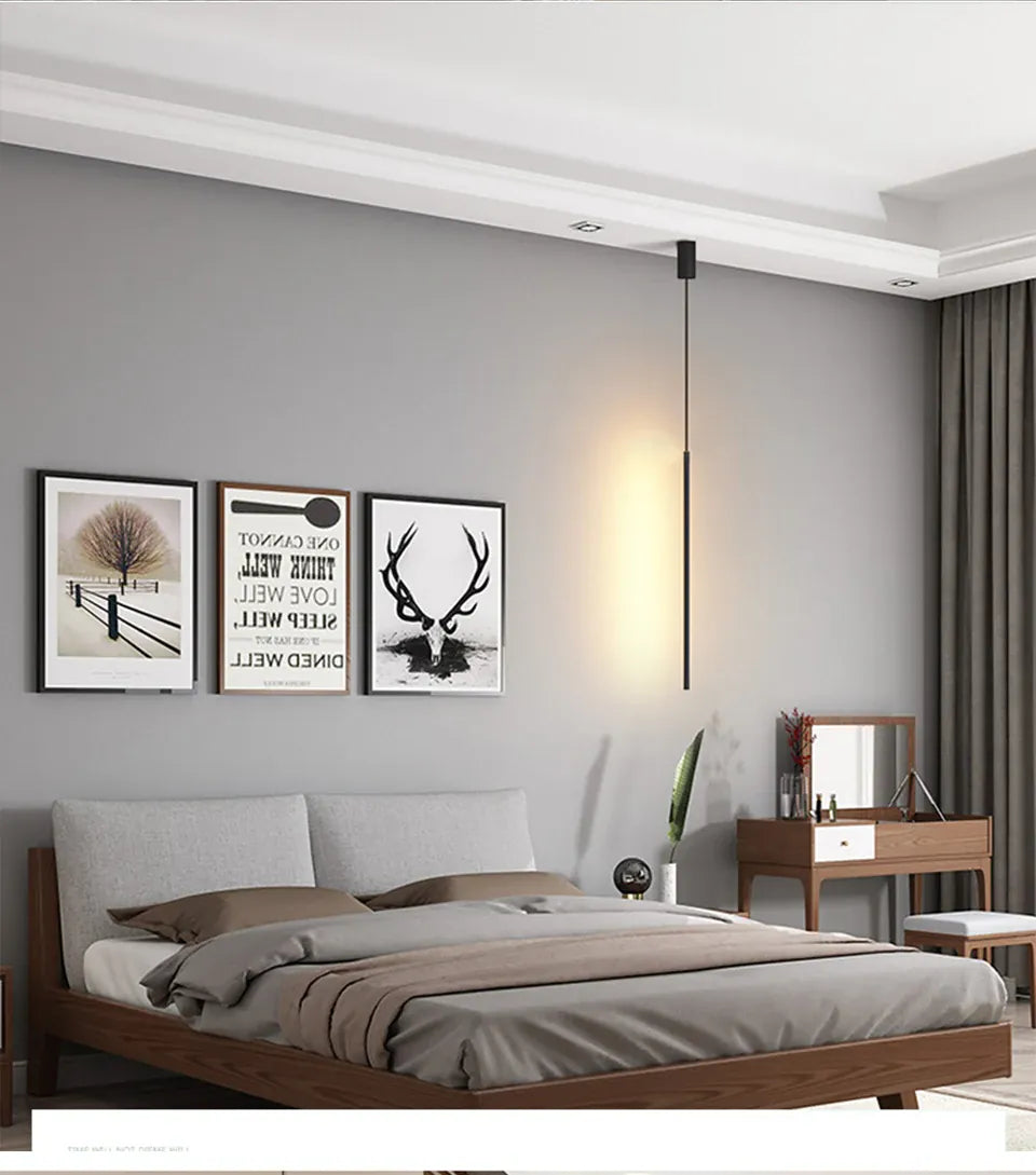 Verthara Premium Modern Linear LED Pendant Light Dimmable 3 Colours