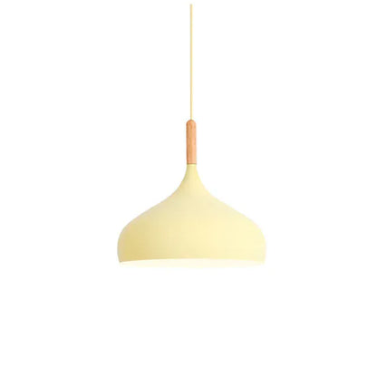 Verthara Premium Modern Pendant Light - Hanging Fixture - E27 - Solid Wood - Adjustable Height - Nordic Style - Ideal For Kitchen Island Lighting C style yellow / Same power cord