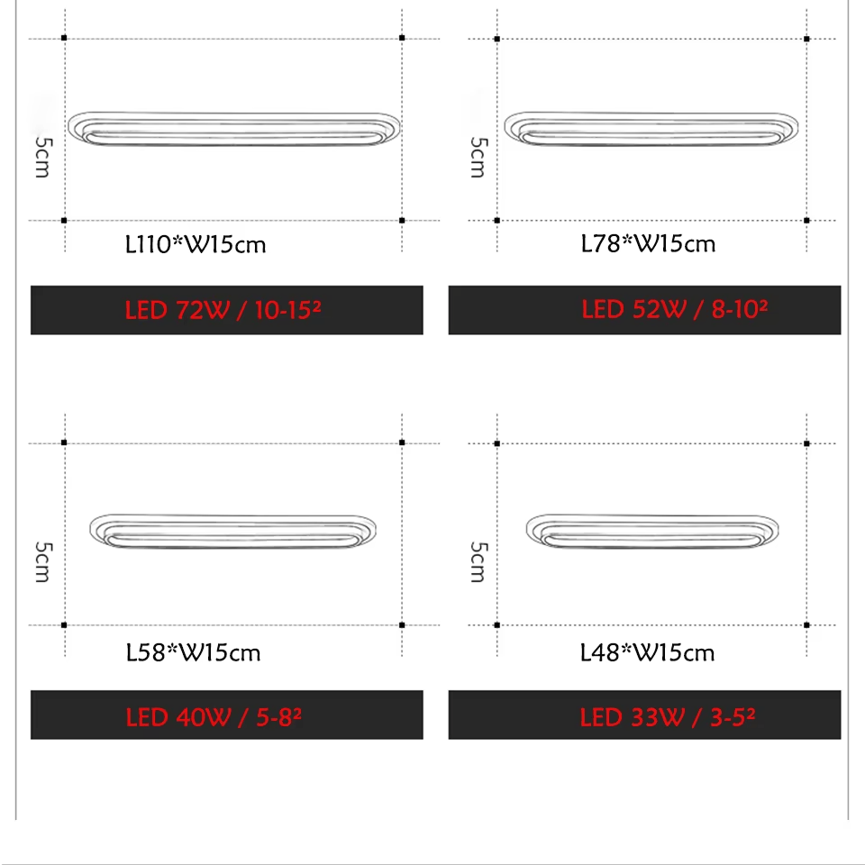Verthara Premium Modern Slim LED Strip Ceiling Light Dimmable