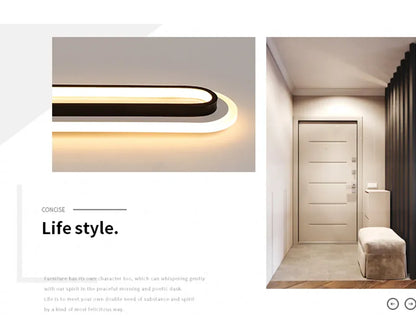 Verthara Premium Modern Slim LED Strip Ceiling Light Dimmable
