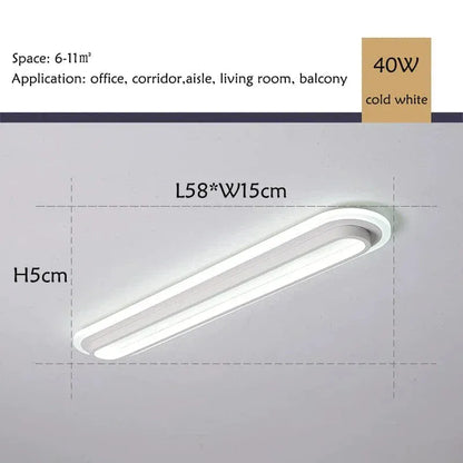 Verthara Premium Modern Slim LED Strip Ceiling Light Dimmable