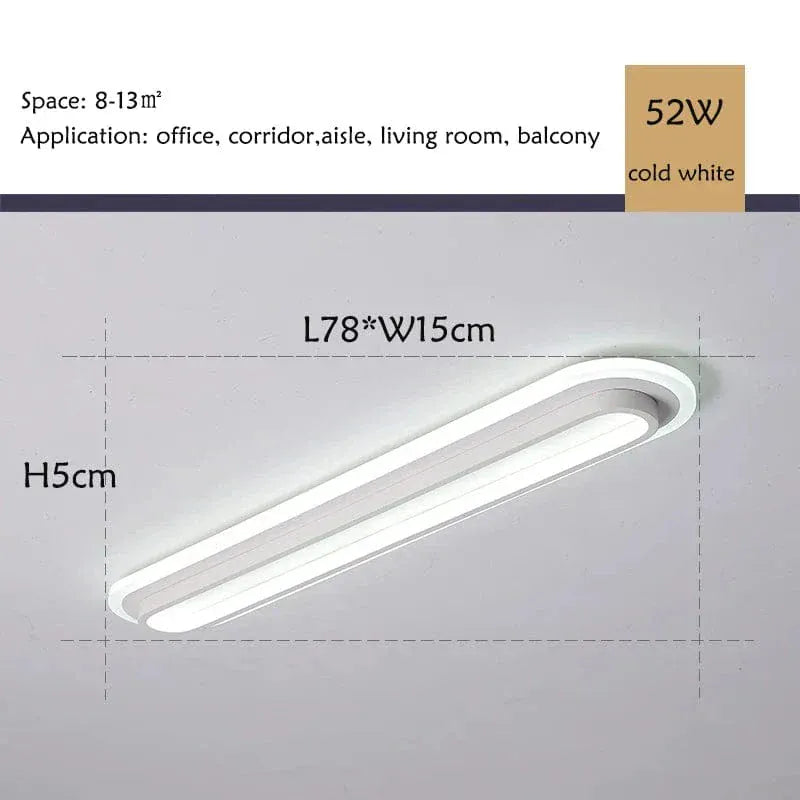 Verthara Premium Modern Slim LED Strip Ceiling Light Dimmable