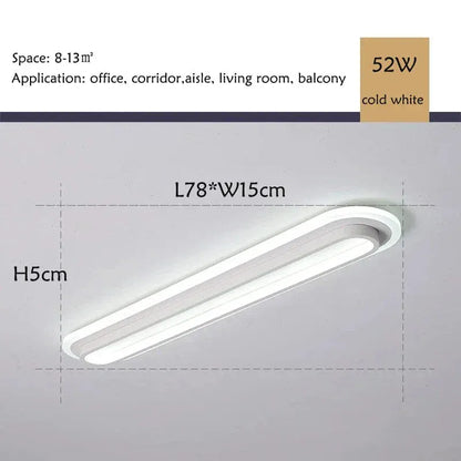Verthara Premium Modern Slim LED Strip Ceiling Light Dimmable