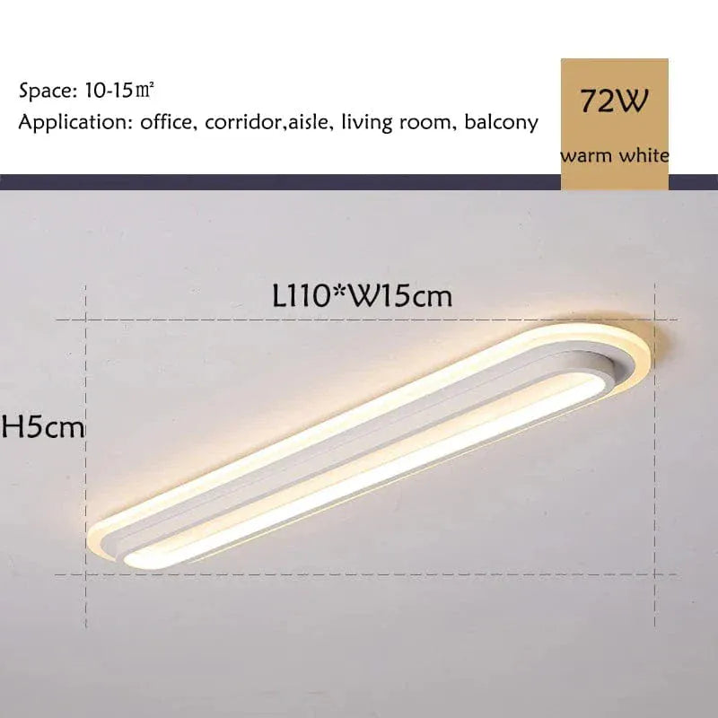 Verthara Premium Modern Slim LED Strip Ceiling Light Dimmable