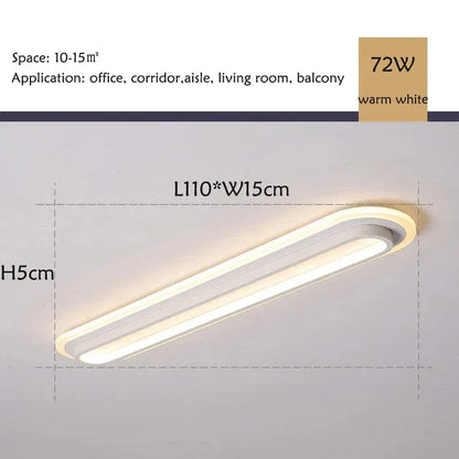Verthara Premium Modern Slim LED Strip Ceiling Light Dimmable