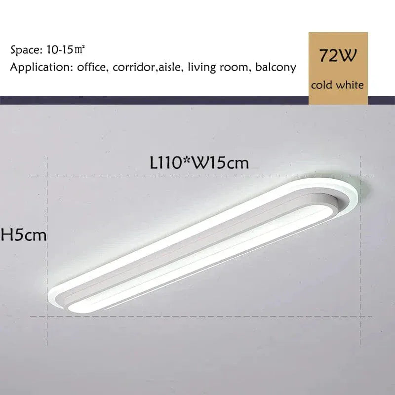Verthara Premium Modern Slim LED Strip Ceiling Light Dimmable