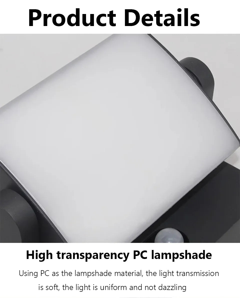 Verthara Premium Motion Sensor Outdoor LED Wall Light