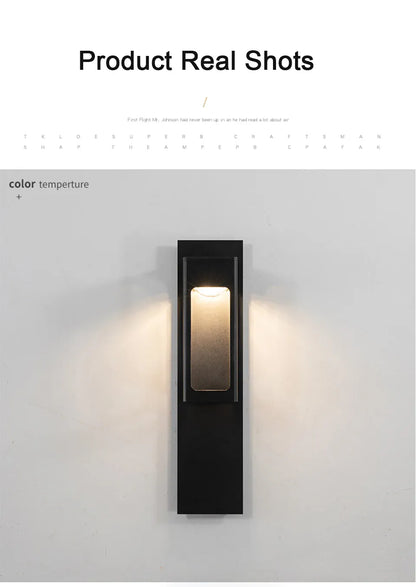 Verthara Premium Motion Sensor Outdoor LED Wall Sconce