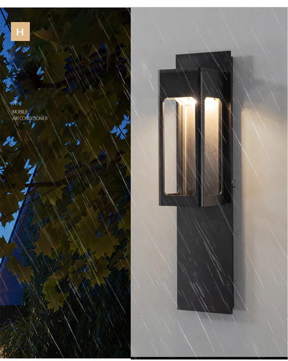 Verthara Premium Motion Sensor Outdoor LED Wall Sconce