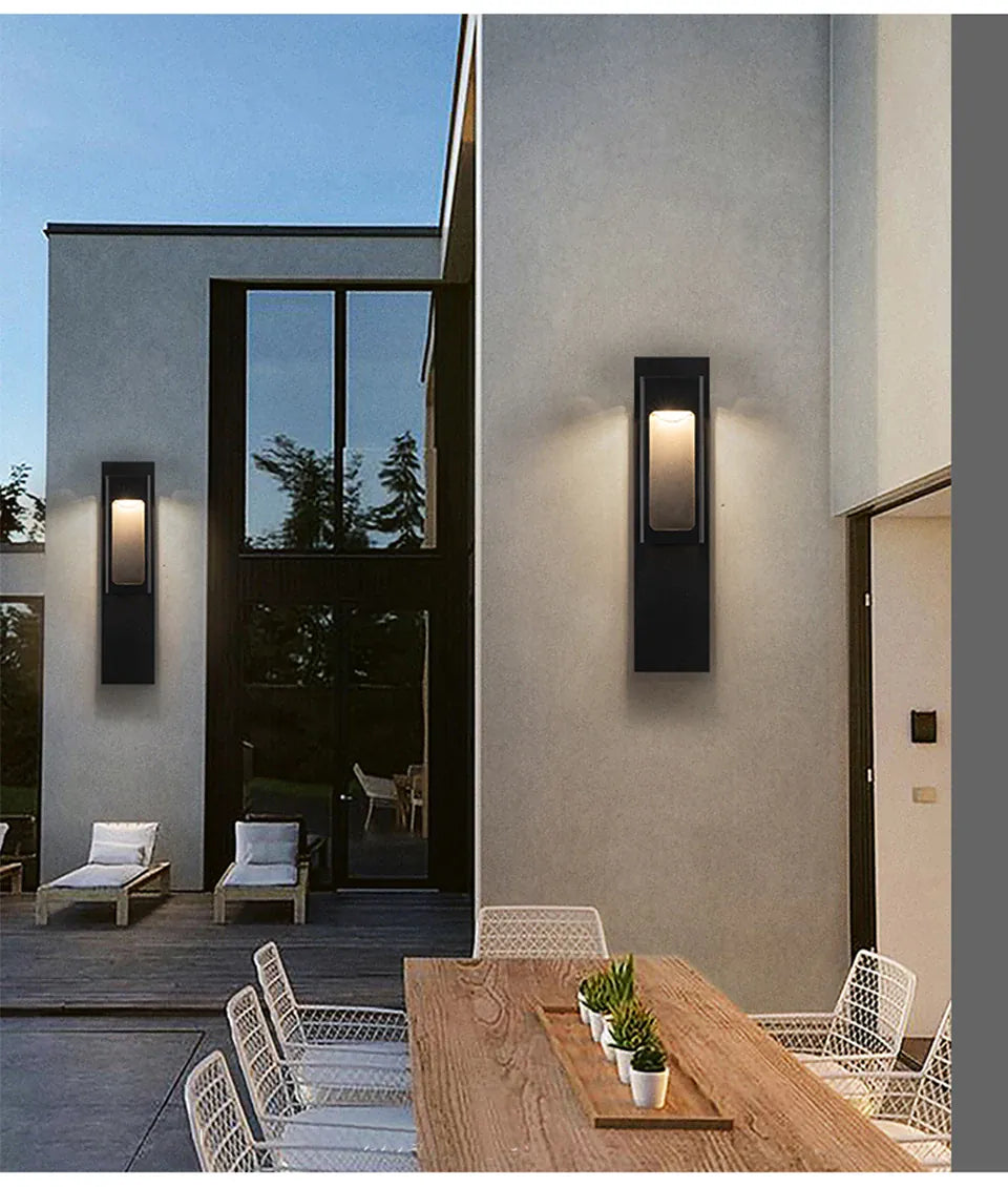 Verthara Premium Motion Sensor Outdoor LED Wall Sconce