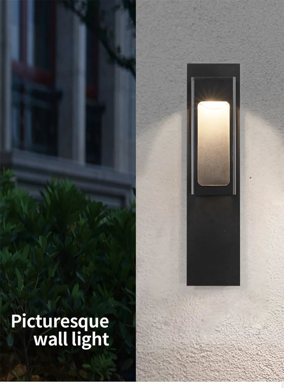 Verthara Premium Motion Sensor Outdoor LED Wall Sconce