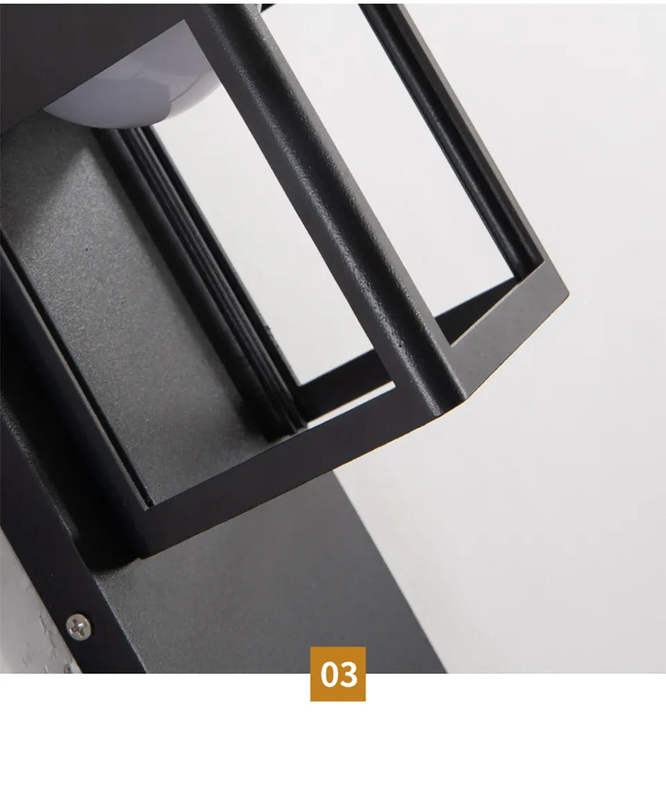 Verthara Premium Motion Sensor Outdoor LED Wall Sconce