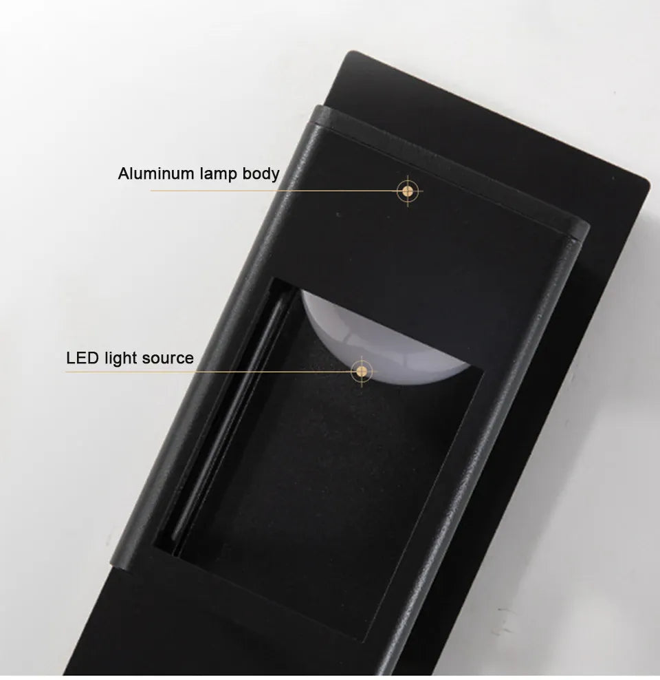 Verthara Premium Motion Sensor Outdoor LED Wall Sconce