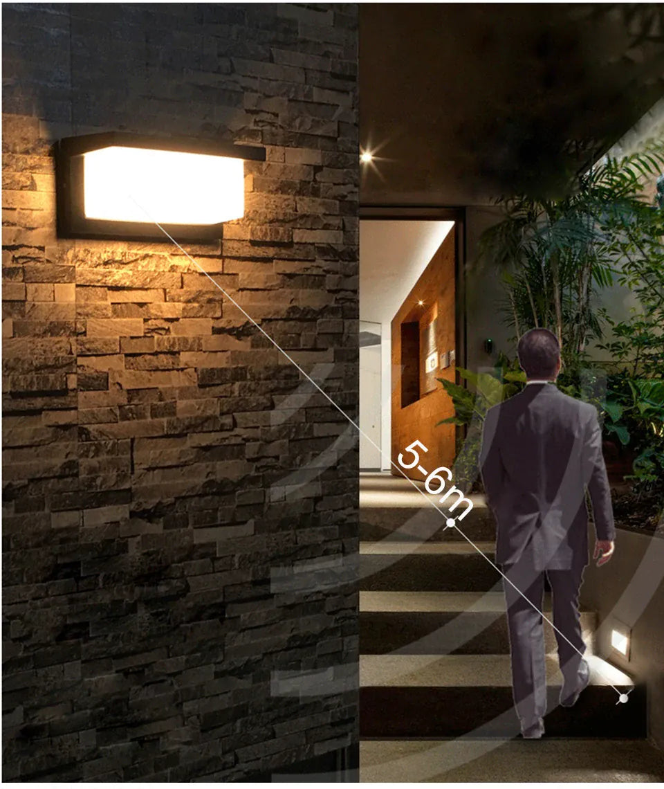 Verthara Premium Motion Sensor Outdoor Wall Light