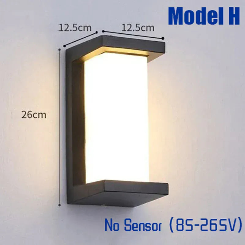 Verthara Premium Motion Sensor Outdoor Wall Light