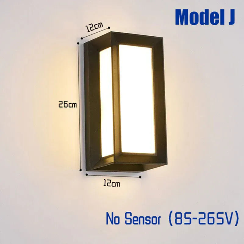 Verthara Premium Motion Sensor Outdoor Wall Light