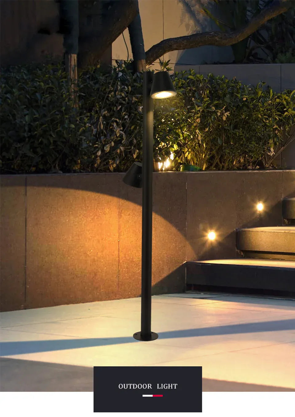 Verthara Premium Multi-Head Rotating Outdoor Garden Spotlight