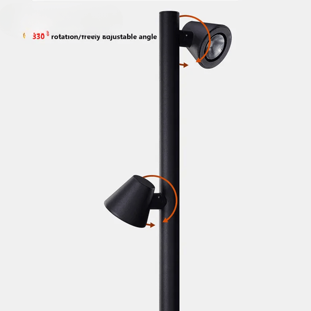 Verthara Premium Multi-Head Rotating Outdoor Garden Spotlight