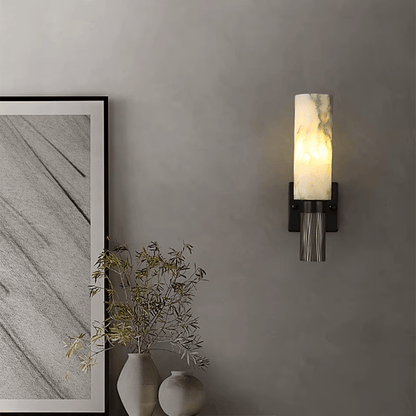 Verthara Premium Natural Marble Bedside Wall Sconce