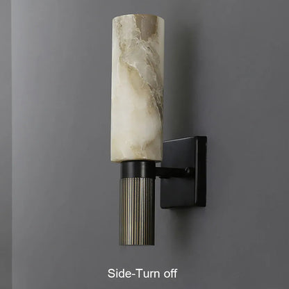 Verthara Premium Natural Marble Bedside Wall Sconce