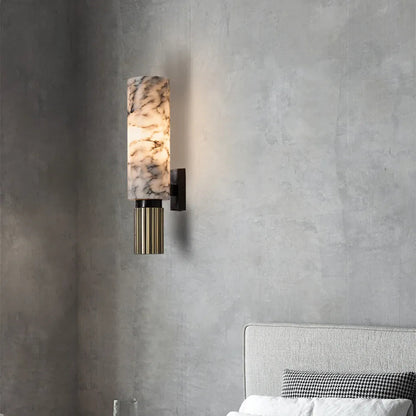 Verthara Premium Natural Marble Bedside Wall Sconce