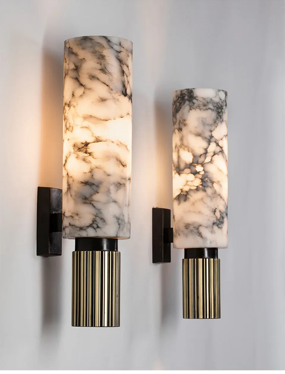 Verthara Premium Natural Marble Bedside Wall Sconce
