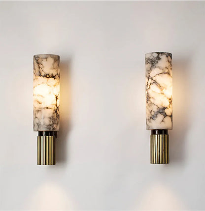 Verthara Premium Natural Marble Bedside Wall Sconce
