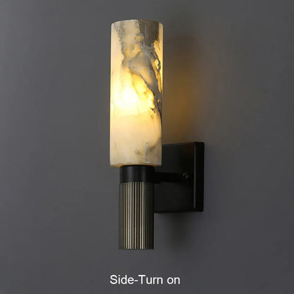 Verthara Premium Natural Marble Bedside Wall Sconce