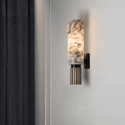 Verthara Premium Natural Marble Bedside Wall Sconce