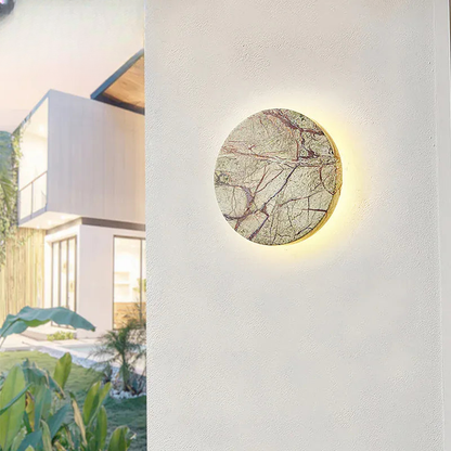 Verthara Premium Natural Marble Outdoor Wall Light Warm  white