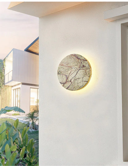 Verthara Premium Natural Marble Outdoor Wall Light Warm  white