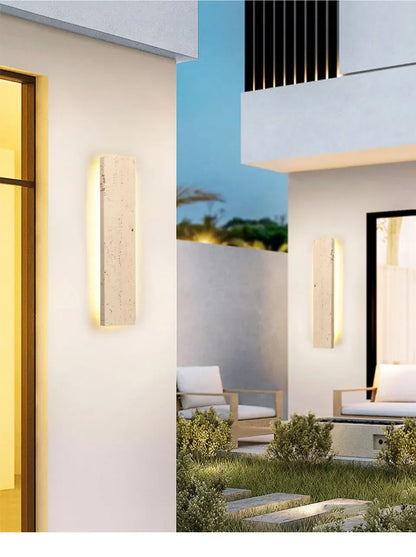 Verthara Premium Natural Stone Outdoor Wall Light