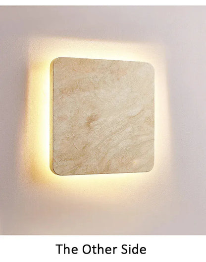 Verthara Premium Natural Stone Square Outdoor Wall Light