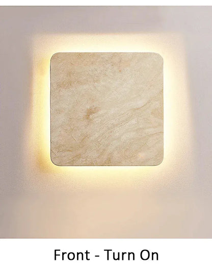 Verthara Premium Natural Stone Square Outdoor Wall Light