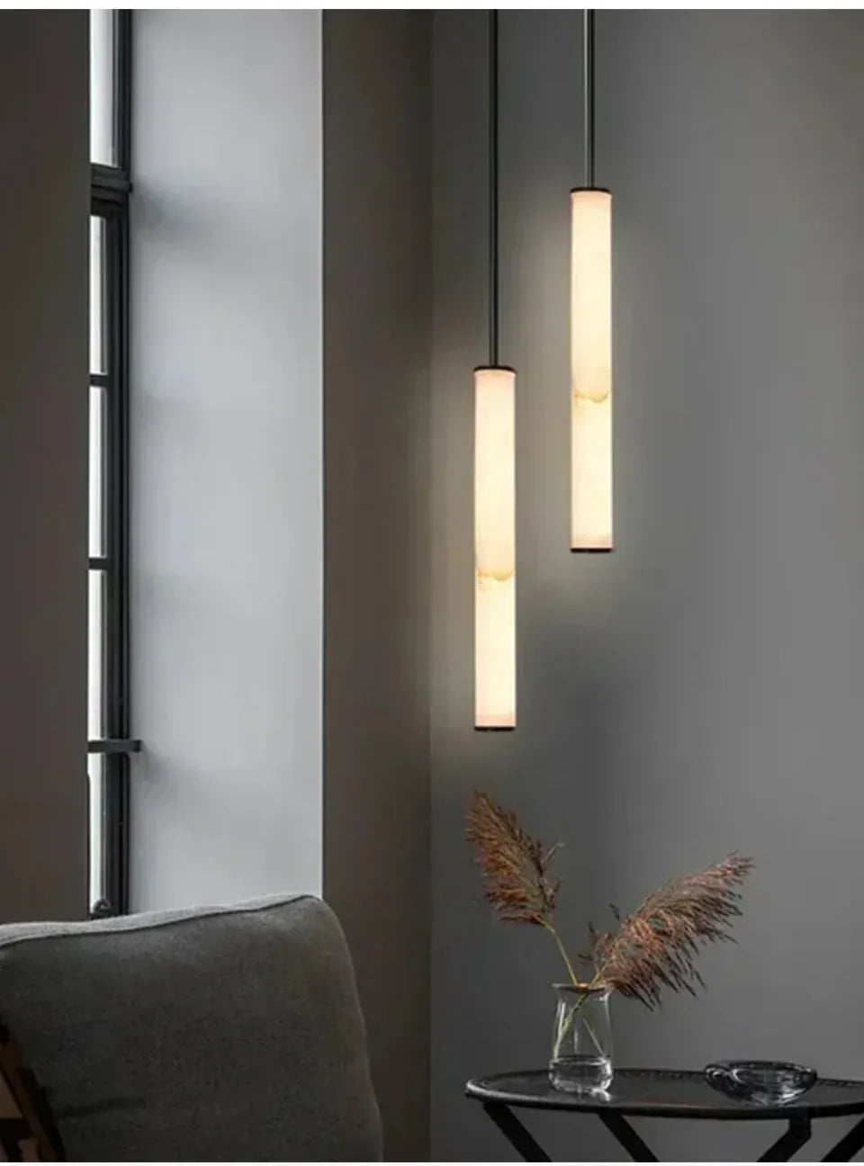 Verthara Premium Natural Stone Strip Pendant Light