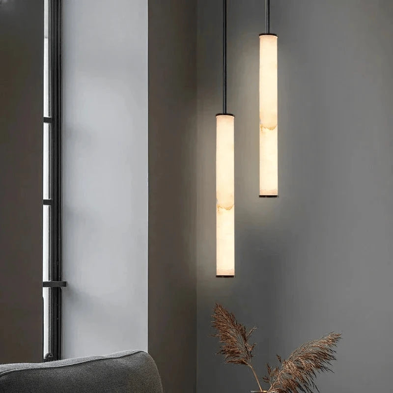 Verthara Premium Natural Stone Strip Pendant Light