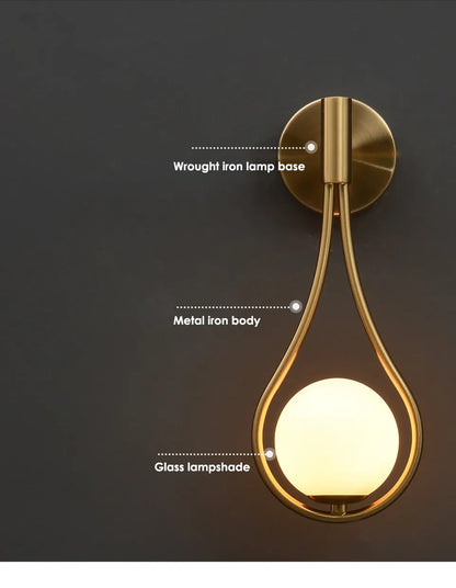 Verthara Premium Nordic G9 Gold Wall Sconce