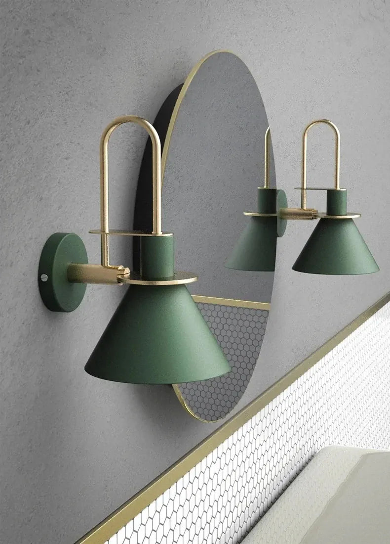 Verthara Premium Nordic Hardwired Wall Sconce with Rotary Switch