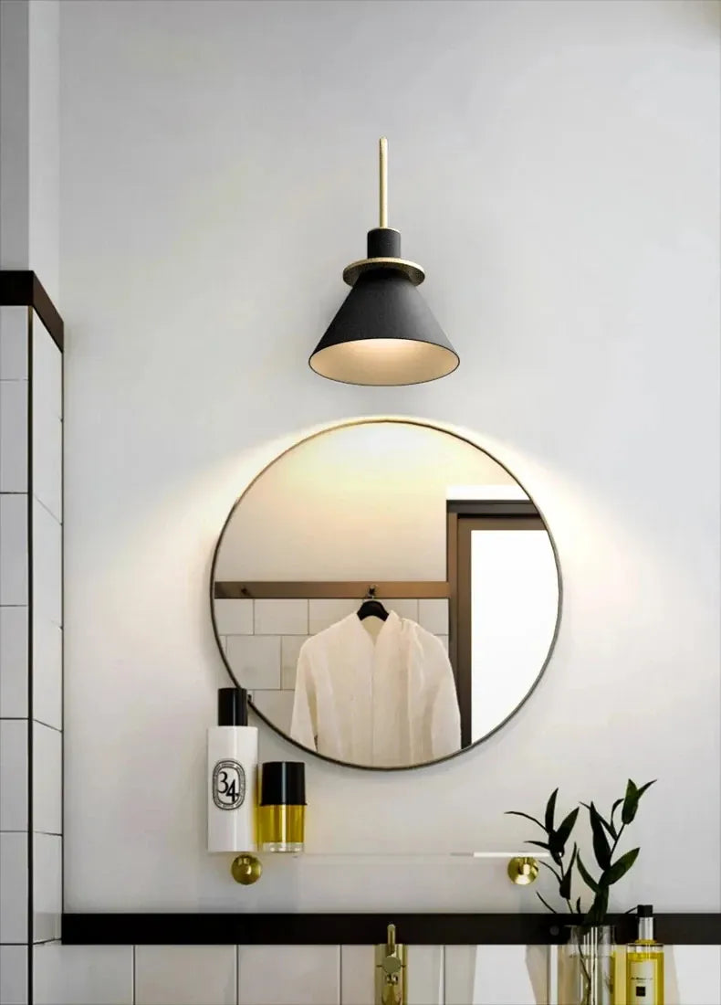 Verthara Premium Nordic Hardwired Wall Sconce with Rotary Switch